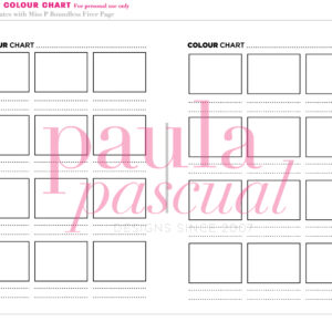 Paula Pascual -Blank Colour Chart