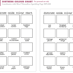 Distress Colour Chart up to January 2023