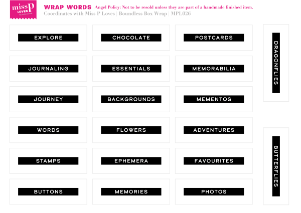 Miss P Loves | Wrap Words